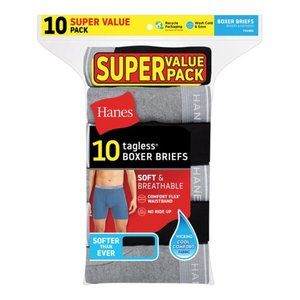 Hanes Premium Men Stretch Boxer Brief Assorted 10Pk